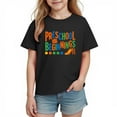 thumbnail image 6 of Afuyipoi Boys Girls Back to School T-Shirt 100%Cotton Graphic Short Sleeve Casual Shirt Top Black Size 4T, 6 of 6