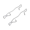 thumbnail image 1 of Miulika Automotive Brake Pad Retaining Spring Clip 2 Pieces Easily Install 3.15inch Long, 1 of 7
