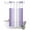 Purple White, variant on No Hook Shower Curtain, Blue Ombre Shower Curtains for Bathroom with See Through Top Window, Blue White Gradient Modern Abstract Art Waterproof & Washable Bath Curtain 60"x72"