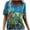 Green, variant on PATLOLLAV Summer Womens Plus Size Short Sleeve Print V-Neck Tops Tee T-Shirt Blouse