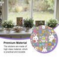 thumbnail image 4 of 9 Sheets Easter Window Stickers Background Sticker Festival Ornament Wall Decoration Party Supplies Scene Layout Glass Decal Type 1, 4 of 7