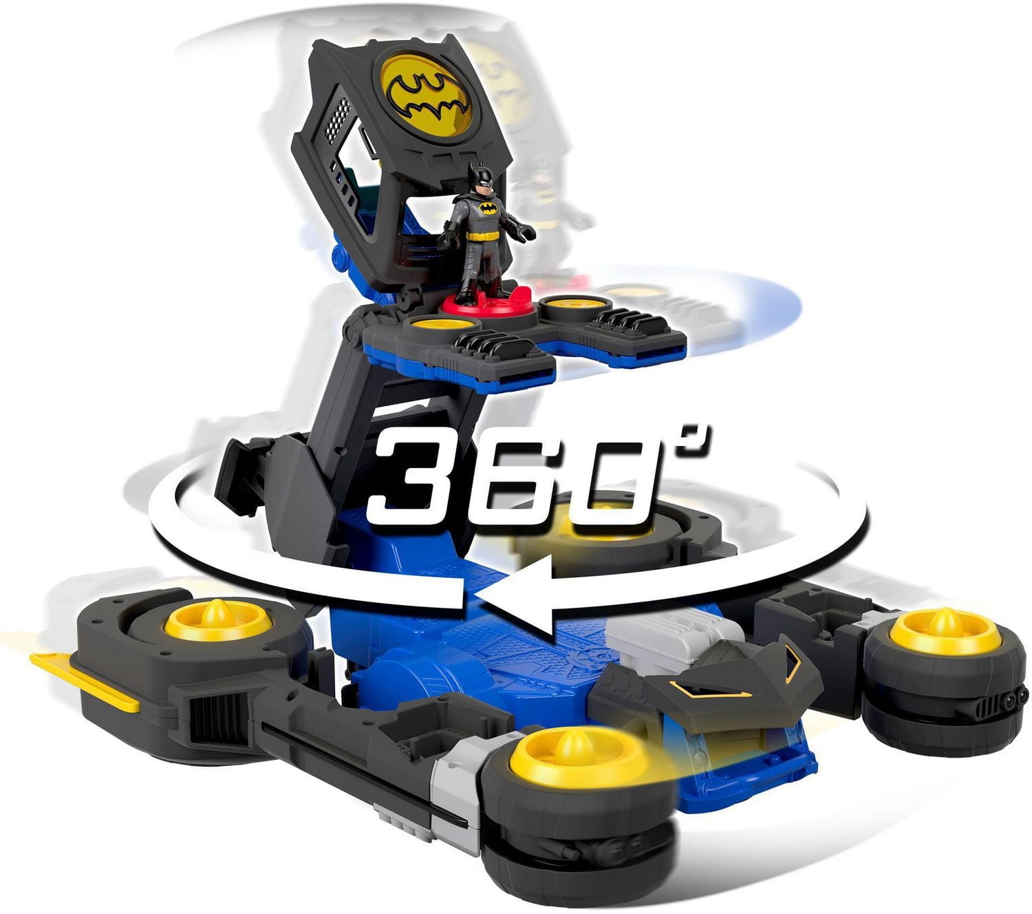 Imaginext DC Super Friends Batman Transforming Batmobile Remote Control Car with Lights & Sounds