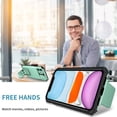 thumbnail image 6 of JTCASES for iPhone 11 Case, Sliding Camera Cover & Foldable Kickstand Shockproof Corners Anti-fall Rugged Anti-slip PC TPU Heavy Duty Protective Hybitd Shell - Lightblue, 6 of 12