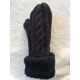 thumbnail image 2 of Guantes cálidos acolchados de terciopelo y jacquard retorcido de algodón y lana, bonitos guantes de punto, 2 of 5
