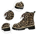 thumbnail image 5 of ibiyuan Snow Boots For Women Wide Width Stylish Retro Suede Leopard Print Lace Up Heel Ankle Winter Boots For Warm Non Outdoor Footwear,Brown, 5 of 8