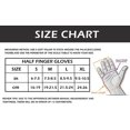 thumbnail image 4 of Guantes sin dedos de piel sintética para conducir, para deportes al aire libre, de medio dedo, para motocicletas, ciclismo, escalada, fitness, gimnasio, hombres, mujeres y adolescentes (xl), 4 of 4
