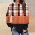 thumbnail image 1 of Jienlioq Hauts d'Hiver pour Femmes Mode Chandail Décontracté à Manches Longues à Col Rond Imprimé pour Femmes Hauts Blouse, 1 of 5