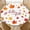 Autumn Leaves, variant on ARTSLION Elastic Tablecloth For Round Tables, Waterproof Tablecover For Up To 36in Round Table, Dining Tablecover For Indoor And Outdoor, Holiday, Fiesta Floral