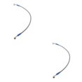 thumbnail image 2 of Dalazy Motorcycle Brake Oil Hose Line Pipe Fitting Durable Stainless Steel Braided Silver 45cm 2Set, 2 of 6