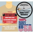 thumbnail image 2 of ADMITTANCE ONLY TO PERSONNEL WORKING IN THIS AREA | Warning Notice Caution Danger 3mm PVC Sign, 2 of 4