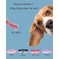 thumbnail image 2 of Mumup 1Pack Dog Collar for Extra Dogs ，Rhinestone Bling Diamond Sparkly Crystal Jewel Cute Adjustable for Small Medium Large Girl Puppy Cat Collars Female Pet Kitten, 2 of 5