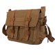 thumbnail image 4 of Hombres Mujeres Vintage Canvas Leather Satchel School Shoulder Messenger Bag Baoblaze Bolso de la taleguilla, 4 of 8