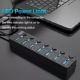thumbnail image 3 of Usb 3.0 Hub Splitter 7 Puertos Con Indicadores Led, 3 of 6