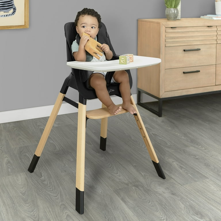 Dream on Me Nibble Wooden Highchair Compact High Chair Light