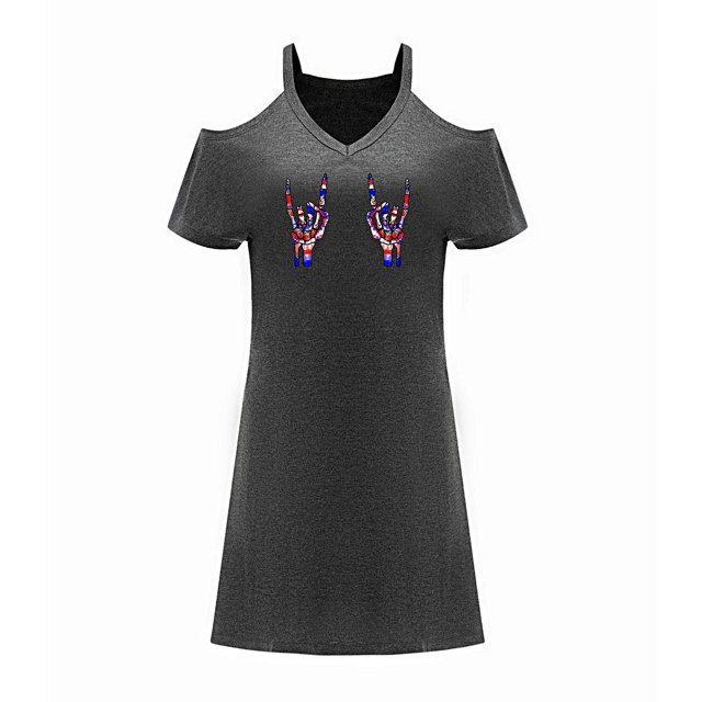 Vestido de mujer con hombros descubiertos, vestido informal de verano para mujer, para viaje, viaje, mujer , s S