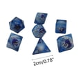thumbnail image 3 of RKSTN Pearl Grain DIY 7Pcs Pearl Grain Transparent Multicolor Multishape Multi Sided Dices Set for Trpg Game, 3 of 8