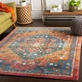 thumbnail image 2 of Surya HER2301-23 2 x 3 ft. Herati Area Rug, Bright Orange, 2 of 7