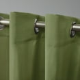 thumbnail image 3 of Exclusive Home Delano Heavyweight Textured Indoor/Outdoor Grommet Top Curtain Panel Pair, 54"x96", Kiwi Green, 3 of 6