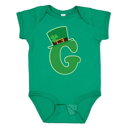 

Inktastic Irish St Patricks Day Letter G Monogram Gift Baby Boy or Baby Girl Bodysuit