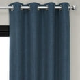 thumbnail image 3 of Indigo Faux Linen Grommet Room Darkening Curtain (1 Panel), Indigo, 50W X 96L, 3 of 10