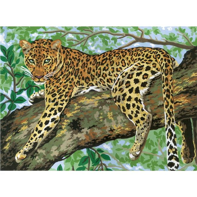 CD10359 Cheetah Printed Tapestry Canvas Collection D/'Art