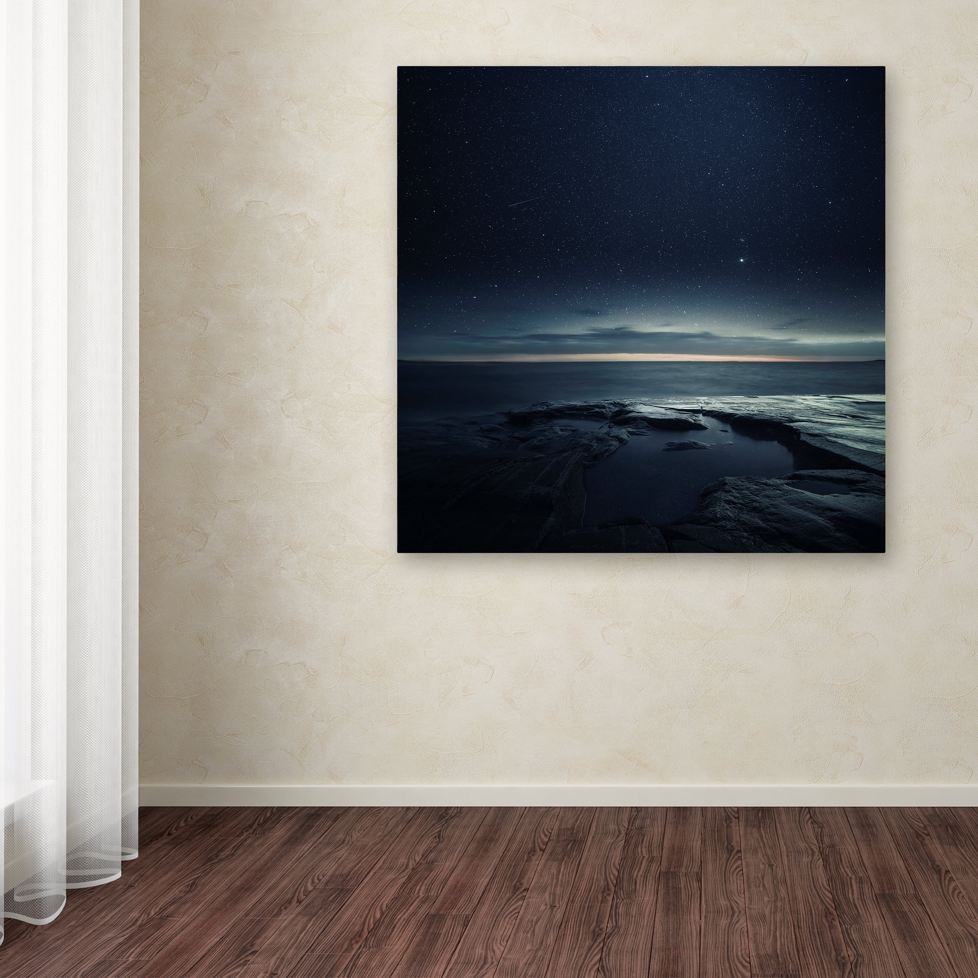 Trademark Fine Art 'Night Sky' Canvas Art by Mika Suutari