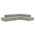 thumbnail image 2 of Restore 4-Piece Fabric Upholstered Modular L-Shaped Armless Sectional Sofa, 2 of 10