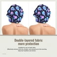 thumbnail image 2 of Pofeuu star Skull flower crystal Print Silk Bonnet for Sleeping, Satin Hair Bonnets, Soft Elastic Band Silk Sleep Cap, Hair Wrap, 2 of 6