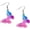 5, variant on Valentine's Day Glitter Sweet Love Heart Butterfly Flamingo Letter Hot Pink Acrylic Drop Dangle Resin Earrings Birthday Cute Jewelry for Girlfriend Women