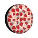 thumbnail image 1 of Fotbe Red Strawberry Funda de Llanta de Repuesto con Estampado, Engrosada, Ajuste Universal para Jeep, Remolque, RV, SUV, Camión-17 inch, 1 of 6