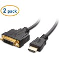 thumbnail image 2 of Cable Matters (2-Pack) Bi-Directional HDMI to DVI-D Video Cable Adapter - 5 Inches, 2 of 5