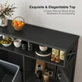 thumbnail image 3 of Veanerwood Double Tilt Out Trash Can Cabinet for 20 Gallon Garbage Can, Black, 3 of 8