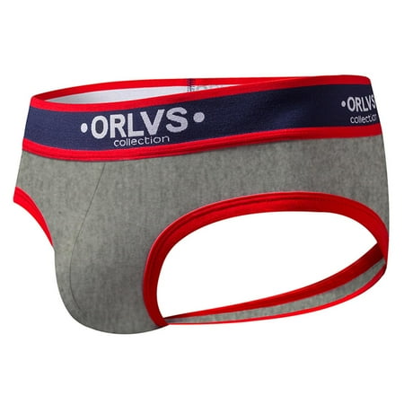 

Dadaria Mens Boxer Briefs Underwear Pack Men Comfortable Thong Cotton Fashion Men Underwear Gray L Men