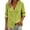 Green, variant on Womens Tops Long Sleeve Deep V Neck Button down T-Shirts Casual Loose Solid Color Dailywear Tops