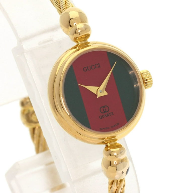 稼働品レディースGUCCI   2047−1L Gucci Ladies Watch Bangle 2047.1L Quartz Gold Women's Watch