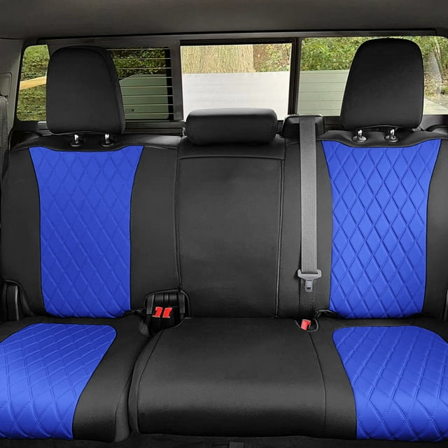 Neoprene Waterproof Custom Fit Seat Covers for 2019-2022 GMC Sierra 1500 2500HD 3500HD SLT | AT4 | DENALI with Water Resistant Neosupreme Insert Rear Set