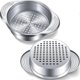 thumbnail image 1 of 2 Pack Tuna Can Strainer Stainless Steel Food Can Strainer Sieve Metal Tuna Press Lid Canning Colander Oil Drainer Tuna Can Filter for Beans Vegetable, 1 of 4