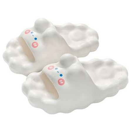 

Up to 30% off!Kukoosong Flat Sandals for Women Cute Cute Slippers Super Soft Breathable Anti-Slip Bedroom Home Slippers Women Sandals White 39