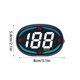 thumbnail image 3 of High Definition Car Head Up LCD Display Overspeed Alarm Speedometer Speed Clock Digital Gauge with Mile/Kilometre Switch, 3 of 4