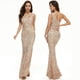 thumbnail image 3 of Vestido estilo hada fantasía celebridad fiesta vestido de noche sexy largo adelgazante tostado vestido nupcial elegante, 3 of 6