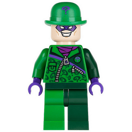 LEGO DC Super Heroes The Riddler - Green and Dark Green Zipper Outfit Minifigure
