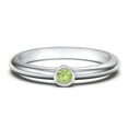 thumbnail image 1 of Classic Bezel Set Birthstone Ring - Peridot (August), 1 of 4