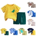 thumbnail image 4 of UAYOTSE Toddler Baby Boy Casual Summer Outfit for 2T 3T, Cute Short Sleeve T-Shirt and Shorts 2-Piece Clothing Set Size 18-24 Months, 4 of 4
