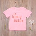 thumbnail image 3 of T-Shirt de Pâques pour Bébé Fille Garçon Manches Courtes Imprimé Bunny Pull Tops Été, 3 of 3