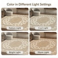 thumbnail image 7 of ODIKA Beige Intricate Traditional Ornate Decorative Spandrels Colored Non-Slip Chair-Friendly Floor for Dining Room, Under Table, Office, 7 of 7