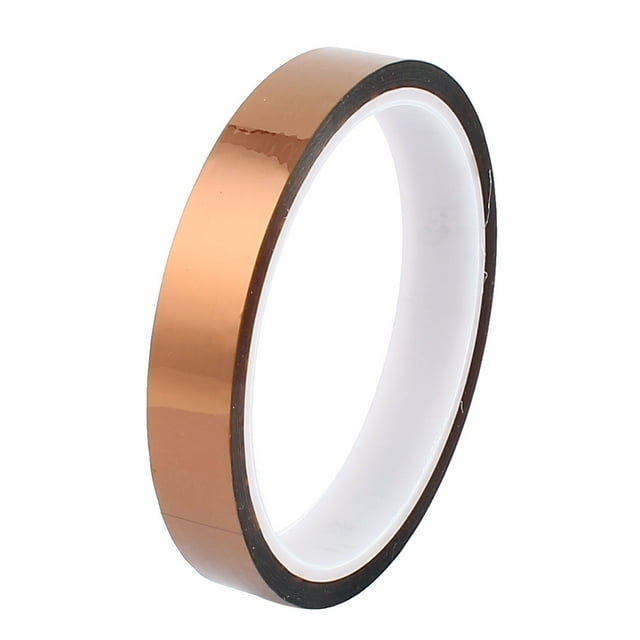 Unique Bargains 1.5CM Width 30M Length Kapton Tape High Temperature Heat Resistant Polyimide