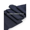 thumbnail image 5 of Spencer 3 Pair Mens Silk Socks Sheer Dress Socks Mid-Calf Crew Socks Ultra Thin Business Summer Cool Striped Socks, Navy, 5 of 8