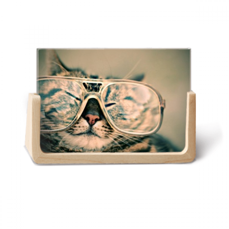 Animal Glasses Cat Photograph Shoot Photo Wooden Photo Frame Tabletop Display