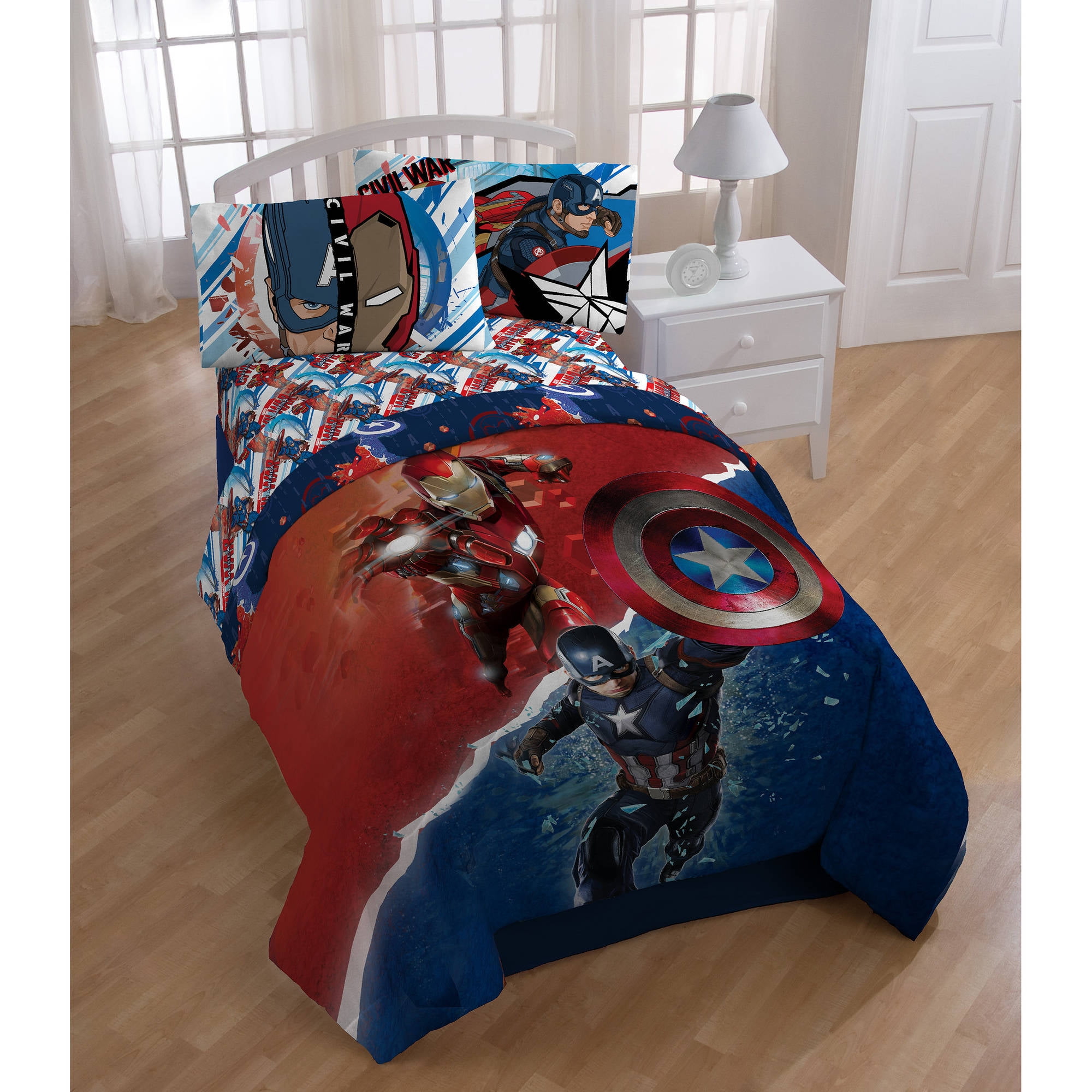 Marvel Avengers Civil War Twin Full Comforter Set, 1 Each