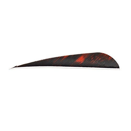 Made In US SAS 4-in Parabolic RW Feathers Solid Color Arrow Fletching 1DZ